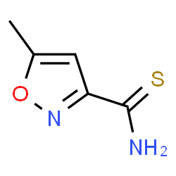ChemSpider 2D Image | 5-METHYLISOXAZOLE-3-CARBOTHIOAMIDE | C5H6N2OS
