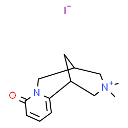 ChemSpider 2D Image | 11,11-Dimethyl-6-oxo-7-aza-11-azoniatricyclo[7.3.1.0~2,7~]trideca-2,4-diene iodide | C13H19IN2O