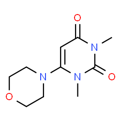 ChemSpider 2D Image | 1,3-Dimethyl-6-(4-morpholinyl)-2,4(1H,3H)-pyrimidinedione | C10H15N3O3