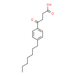 ChemSpider 2D Image | 4-(4-Heptylphenyl)-4-oxobutanoic acid | C17H24O3