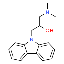 ChemSpider 2D Image | 1-Carbazol-9-yl-3-dimethylamino-propan-2-ol | C17H20N2O