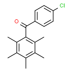ChemSpider 2D Image | (4-Chlorophenyl)(pentamethylphenyl)methanone | C18H19ClO