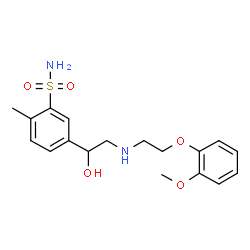 ChemSpider 2D Image | amosulalol | C18H24N2O5S