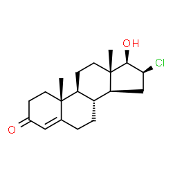 ChemSpider 2D Image | 16beta-Chlorotestosterone | C19H27ClO2