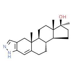 ChemSpider 2D Image | Hydroxystenozol | C21H30N2O