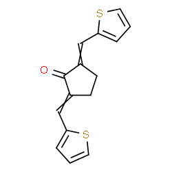 ChemSpider 2D Image | 2,5-Bis(2-thienylmethylene)cyclopentanone | C15H12OS2