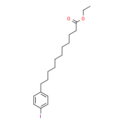 ChemSpider 2D Image | Ethyl 11-(4-iodophenyl)undecanoate | C19H29IO2