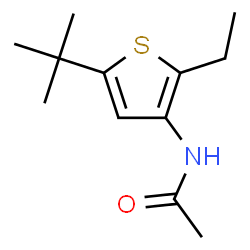 ChemSpider 2D Image | N1-[5-(tert-butyl)-2-ethyl-3-thienyl]acetamide | C12H19NOS