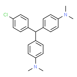 ChemSpider 2D Image | 4,4'-[(4-Chlorophenyl)methylene]bis(N,N-dimethylaniline) | C23H25ClN2