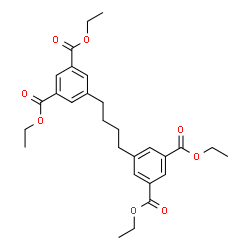 ChemSpider 2D Image | Tetraethyl 5,5'-(1,4-butanediyl)diisophthalate | C28H34O8