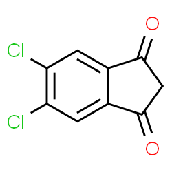 ChemSpider 2D Image | 5,6-dichloroindane-1,3-dione | C9H4Cl2O2
