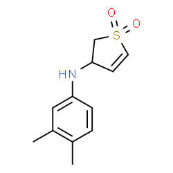 ChemSpider 2D Image | N-(3,4-Dimethylphenyl)-2,3-dihydro-3-thiophenamine 1,1-dioxide | C12H15NO2S