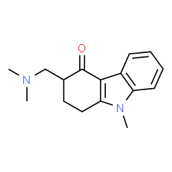ChemSpider 2D Image | 3-Dimethylaminomethyl-1,2,3,4-tetrahydro-9-methylcarbazol-4-one | C16H20N2O