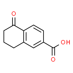 ChemSpider 2D Image | 5-oxo-7,8-dihydro-6H-naphthalene-2-carboxylic acid | C11H10O3