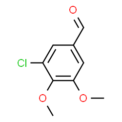 ChemSpider 2D Image | 3-Chloro-4,5-dimethoxybenzaldehyde | C9H9ClO3