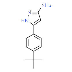 ChemSpider 2D Image | 3-(4-tert-butylphenyl)-1H-pyrazol-5-amine | C13H17N3