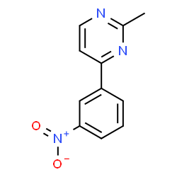 ChemSpider 2D Image | 2-Methyl-4-(3-nitrophenyl)pyrimidine | C11H9N3O2
