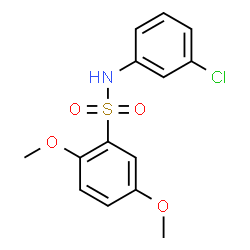 ChemSpider 2D Image | N-(3-Chlorophenyl)-2,5-dimethoxybenzenesulfonamide | C14H14ClNO4S