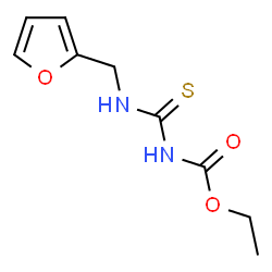 ChemSpider 2D Image | Ethyl [(2-furylmethyl)carbamothioyl]carbamate | C9H12N2O3S
