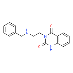 ChemSpider 2D Image | 3-(2-(Benzylamino)ethyl)quinazoline-2,4(1H,3H)-dione | C17H17N3O2