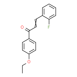 ChemSpider 2D Image | 1-(4-Ethoxyphenyl)-3-(2-fluorophenyl)-2-propen-1-one | C17H15FO2