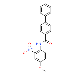 ChemSpider 2D Image | N-(4-Methoxy-2-nitrophenyl)-4-biphenylcarboxamide | C20H16N2O4