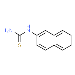 ChemSpider 2D Image | 2-Naphthylthiourea&nb | C11H10N2S