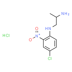 ChemSpider 2D Image | N~1~-(4-Chloro-2-nitrophenyl)-1,2-propanediamine hydrochloride (1:1) | C9H13Cl2N3O2