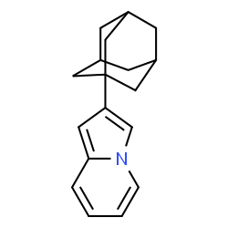ChemSpider 2D Image | 2-(Adamantan-1-yl)indolizine | C18H21N