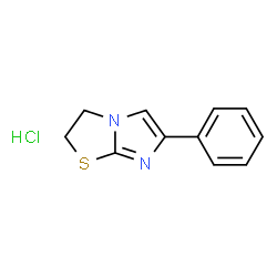 ChemSpider 2D Image | 2,3-Dihydro-6-phenylimidazo(2,1-b)thiazole monohydrochloride | C11H11ClN2S