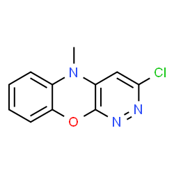 ChemSpider 2D Image | 2-Chloro-10-methyl-3,4-diazaphenoxazine | C11H8ClN3O