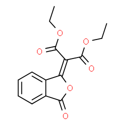 ChemSpider 2D Image | Diethyl (3-oxo-2-benzofuran-1(3H)-ylidene)malonate | C15H14O6