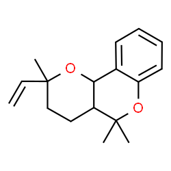 ChemSpider 2D Image | 2,5,5-Trimethyl-2-vinyl-3,4,4a,10b-tetrahydro-2H,5H-pyrano[3,2-c]chromene | C17H22O2