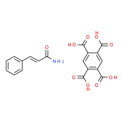 ChemSpider 2D Image | 1,2,4,5-Benzenetetracarboxylic acid - (2E)-3-phenylacrylamide (1:1) | C19H15NO9
