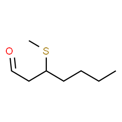 ChemSpider 2D Image | 3-(Methylthio)heptanal | C8H16OS