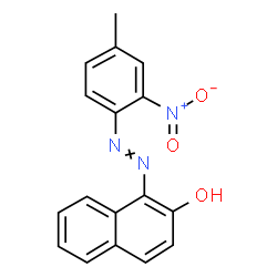 ChemSpider 2D Image | 1-[(4-Methyl-2-nitrophenyl)diazenyl]-2-naphthol | C17H13N3O3