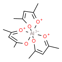 ChemSpider 2D Image | Tris[4-(hydroxy-kappaO)-3-penten-2-onato-kappaO]aluminium | C15H21AlO6