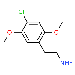 ChemSpider 2D Image | 4-chloro-2,5-dimethoxyphenethylamine | C10H14ClNO2