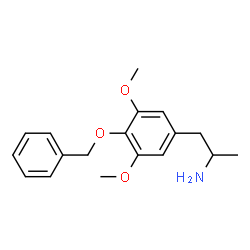 ChemSpider 2D Image | 1-[4-(Benzyloxy)-3,5-dimethoxyphenyl]-2-propanamine | C18H23NO3