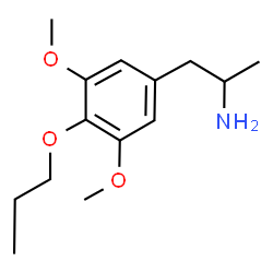 ChemSpider 2D Image | 1-(3,5-Dimethoxy-4-propoxyphenyl)-2-propanamine | C14H23NO3