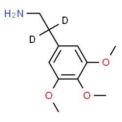 ChemSpider 2D Image | 2-(3,4,5-Trimethoxyphenyl)(2,2-~2~H_2_)ethanamine | C11H15D2NO3
