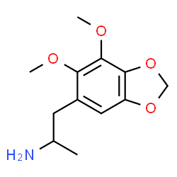ChemSpider 2D Image | 1-(6,7-Dimethoxy-1,3-benzodioxol-5-yl)-2-propanamine | C12H17NO4
