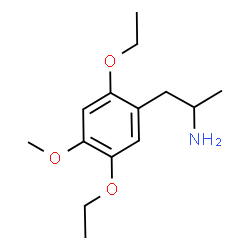 ChemSpider 2D Image | 1-(2,5-Diethoxy-4-methoxyphenyl)-2-propanamine | C14H23NO3