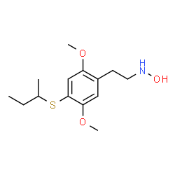 ChemSpider 2D Image | 2-[4-(sec-Butylsulfanyl)-2,5-dimethoxyphenyl]-N-hydroxyethanamine | C14H23NO3S