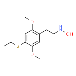 ChemSpider 2D Image | 4-(Ethylthio)-N-hydroxy-2,5-dimethoxybenzeneethanamine | C12H19NO3S