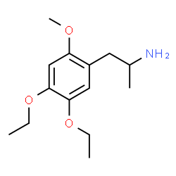 ChemSpider 2D Image | 1-(4,5-Diethoxy-2-methoxyphenyl)-2-propanamine | C14H23NO3