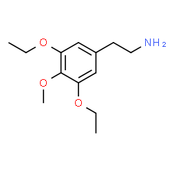 ChemSpider 2D Image | 3,5-Diethoxy-4-methoxybenzeneethanamine | C13H21NO3