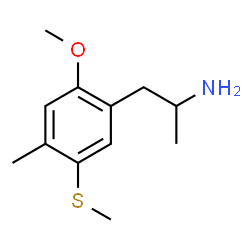 ChemSpider 2D Image | 1-[2-Methoxy-4-methyl-5-(methylsulfanyl)phenyl]-2-propanamine | C12H19NOS