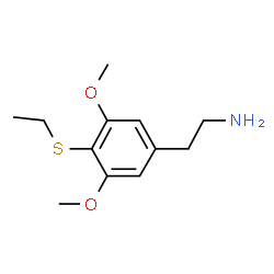 ChemSpider 2D Image | 2-[4-(Ethylsulfanyl)-3,5-dimethoxyphenyl]ethanamine | C12H19NO2S