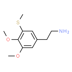 ChemSpider 2D Image | 2-[3,4-Dimethoxy-5-(methylsulfanyl)phenyl]ethanamine | C11H17NO2S